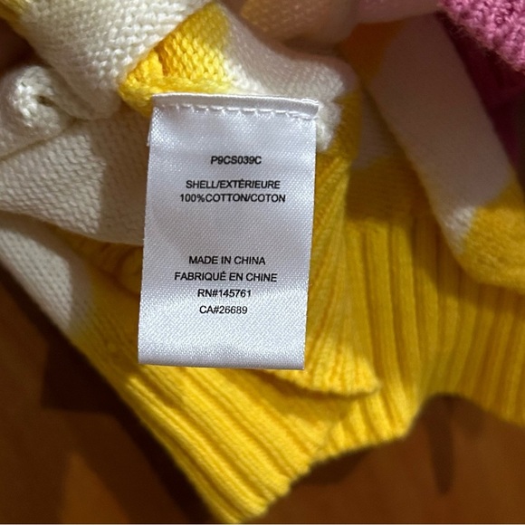 New Parker Jorja asymmetrical tie dye ruffle combo oversized sweater Small - Picture 5 of 7